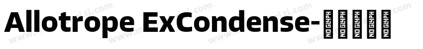 Allotrope ExCondense字体转换